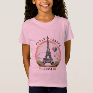 Paris France 2024 Girls Jersey Shirt, Paris France T-Shirt