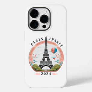 Paris France 2024 iphone 14 Cases, Eiffel Tower Case-Mate iPhone 14 Pro Case