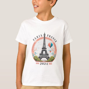Paris France 2024 Kids T-Shirt, Paris France 2024 T-Shirt