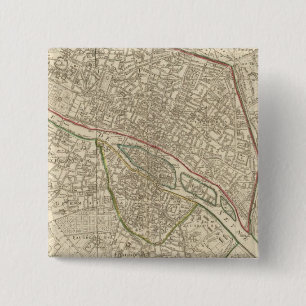 Paris France 2 15 Cm Square Badge