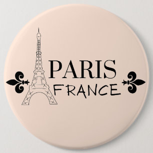 PARIS FRANCE 6 CM ROUND BADGE