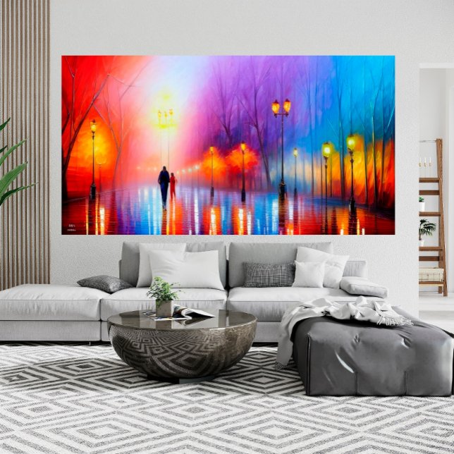 Paris France Abstract working in the rain  Poster (Creator Uploaded)