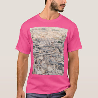 Paris France Aerial City View From Sacre Coeur T-Shirt