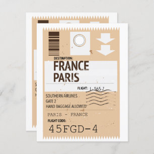 Paris france aeroplane ticket
