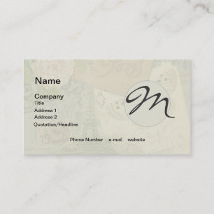 Paris France Antique Artwork Collage Eiffel French Business Card