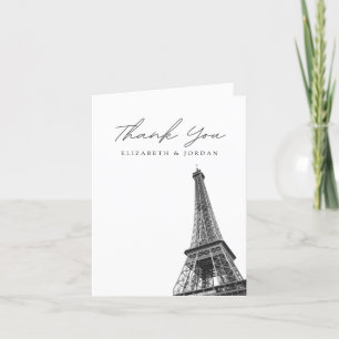 Paris France Blank Thank You Card