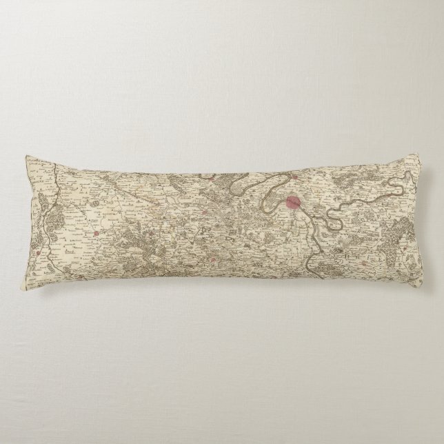 Paris France Body Cushion (Front)