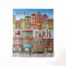 Paris France Brick Buildings French Café Travel