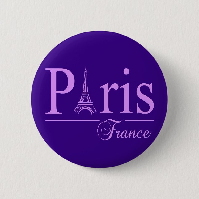 Paris France button (Front)