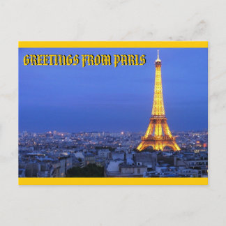 PARIS, FRANCE BY MOJISOLA A GBADAMOSI OKUBULE POSTCARD