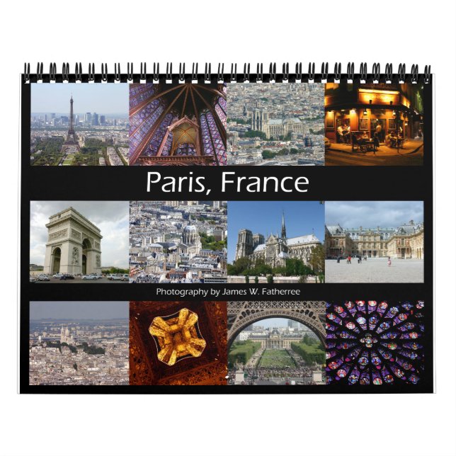 Paris, France Calendar (Cover)