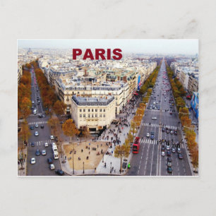 Paris France Champs Elysees (St.K) Postcard
