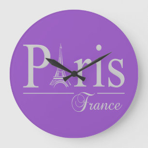 Paris France custom colour wall clock