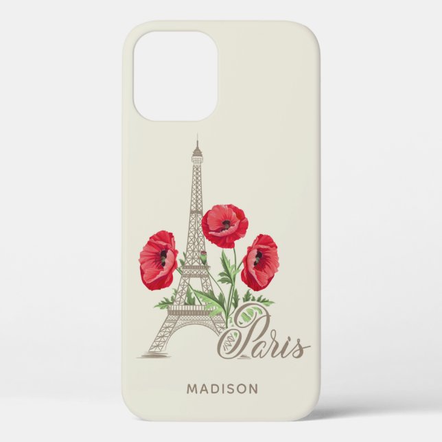 Paris France custom name phone cases (Back)