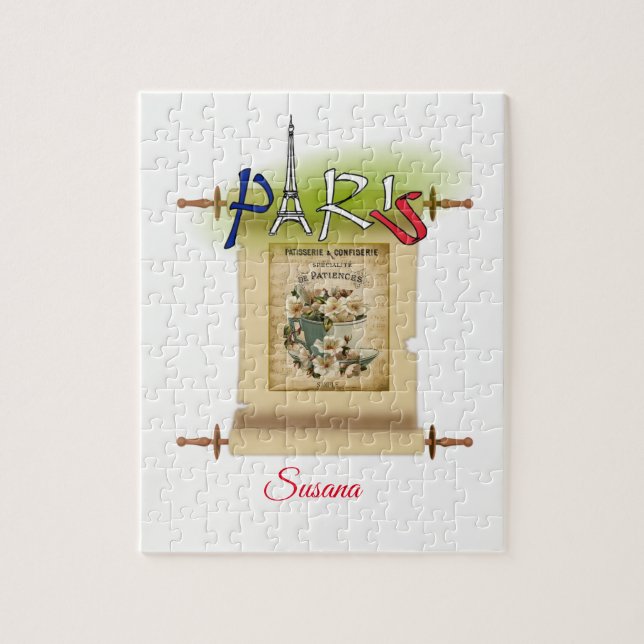 Paris France Decorative Jigsaw Puzzle (Vertical)