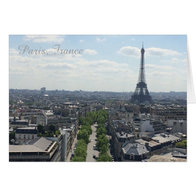 Paris France Eiffel Tower (Front Horizontal)