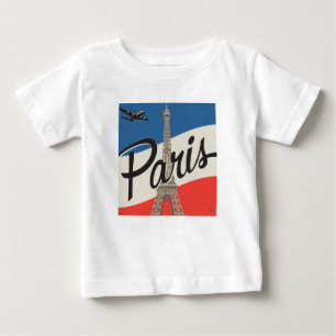 Paris France Eiffel Tower Baby T-Shirt
