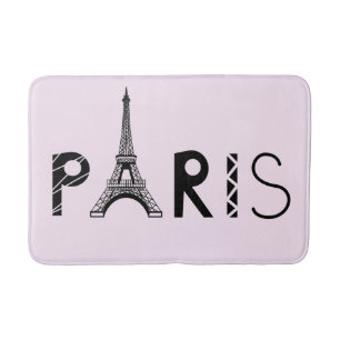 Paris, France Eiffel Tower Bath Mat