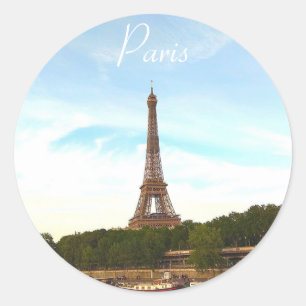 Paris. France. Eiffel tower . Classic Round Sticker