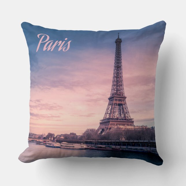 Paris France eiffel tower Cushion (Front)