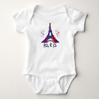 Paris France Eiffel Tower Gift Baby Bodysuit