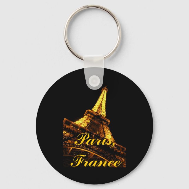 Paris, France, Eiffel Tower, Keychain (Front)