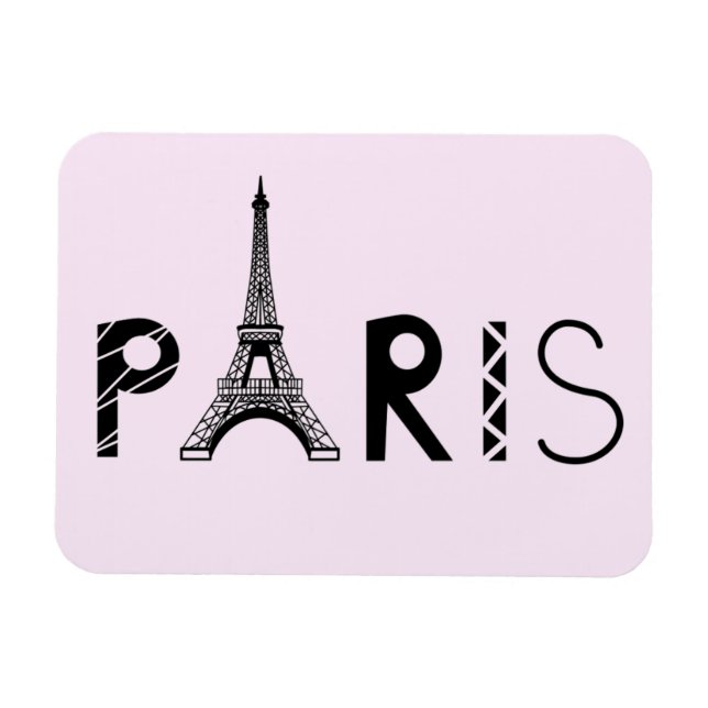 Paris, France | Eiffel Tower Magnet (Horizontal)