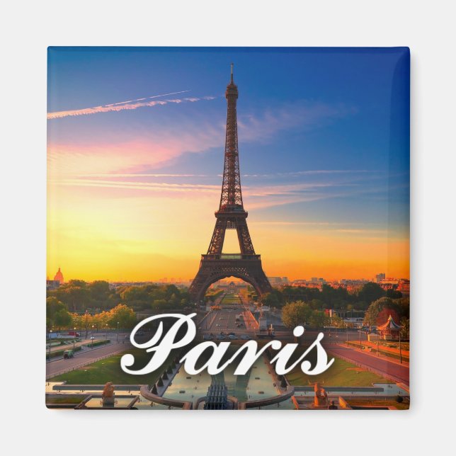 Paris, France - Eiffel Tower Magnet (Front)