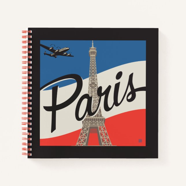 Paris France | Eiffel Tower Notebook (Front)