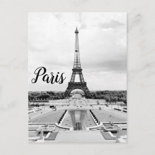 Paris France Eiffel Tower  postcard