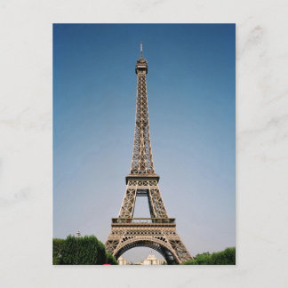 Paris France Eiffel Tower Postcard