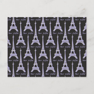 Paris France - Eiffel Tower Postcard