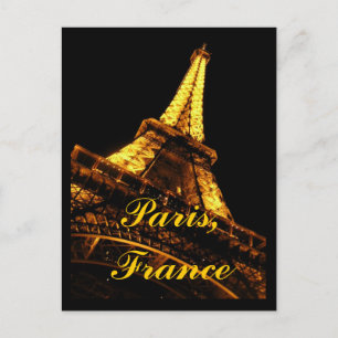Paris France Eiffel Tower Postcard