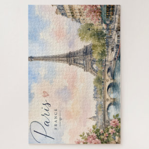 Paris France Eiffel Tower river seine Jigsaw Puzzle