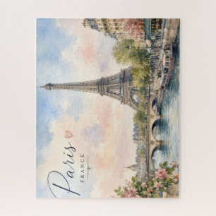 Paris France Eiffel Tower river seine Jigsaw Puzzle