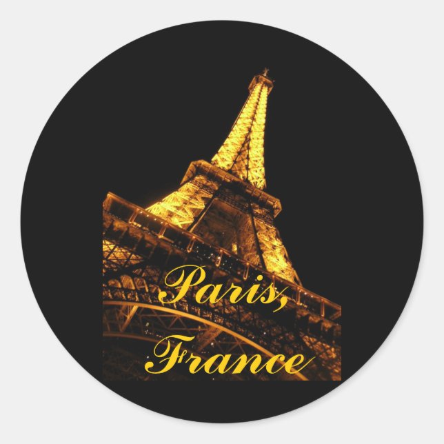 Paris, France, Eiffel Tower, Stickers (Front)