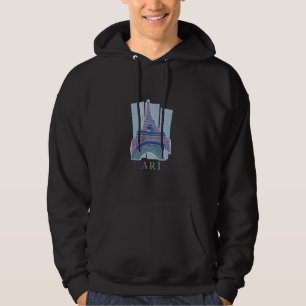 Paris France Eiffel Tower Vintage Aesthetic Travel Hoodie