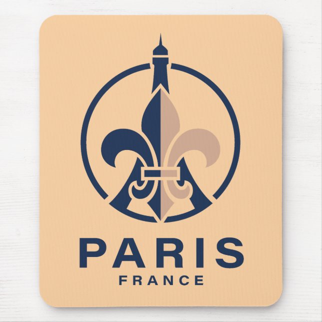 Paris France Europe Mouse Mat (Front)