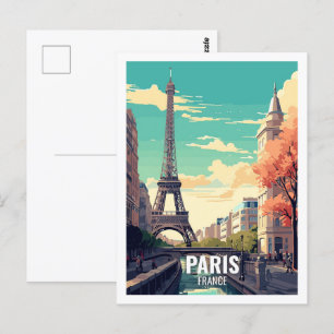 Paris France Famous Travel Places Postcard