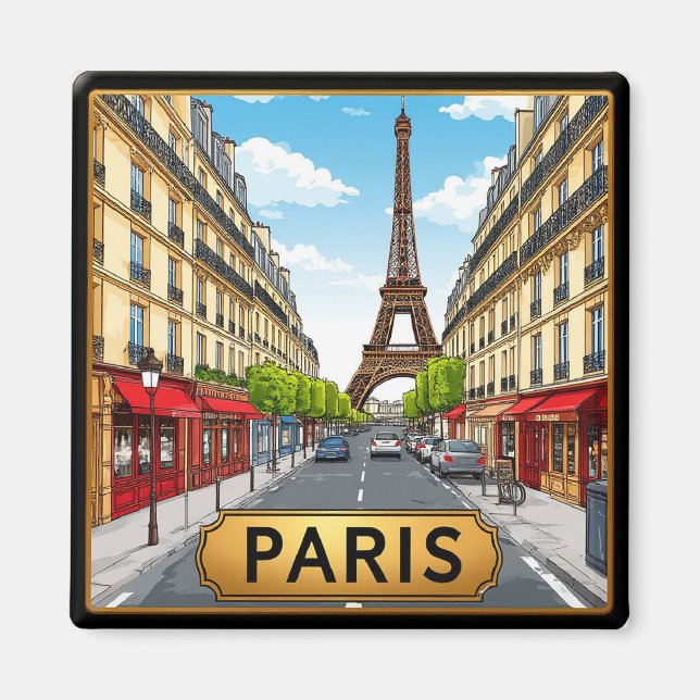🧲 Paris France Favourite Travel Memory Keepsake � Magnet (Front)