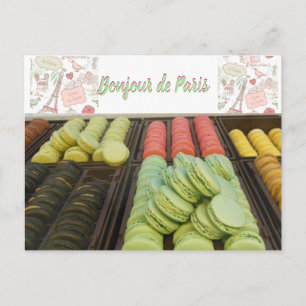 Paris France French Macroons Postcard