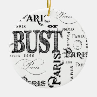 Paris France Gifts and Souvenirs Ceramic Tree Decoration