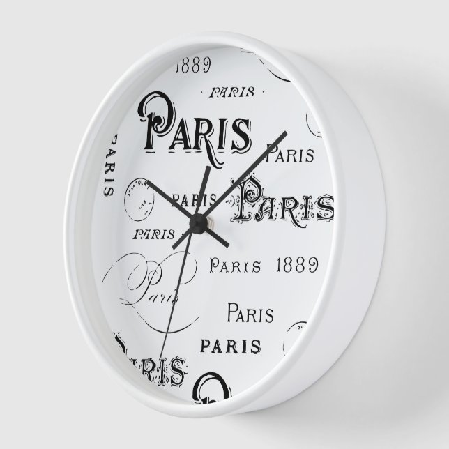 Paris France Gifts and Souvenirs Clock (Angle)