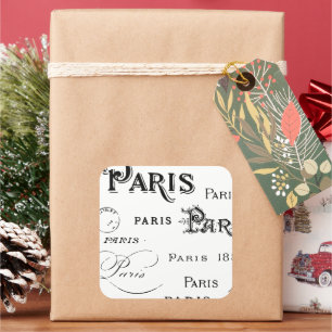 Paris France Gifts and Souvenirs Square Sticker