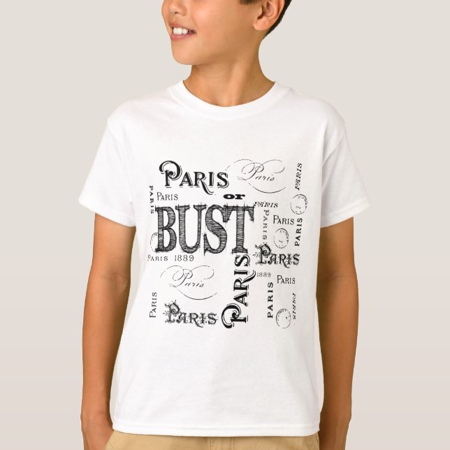 Paris France Gifts and Souvenirs T-Shirt (Front)