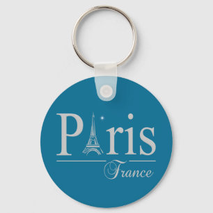 Paris France key chain