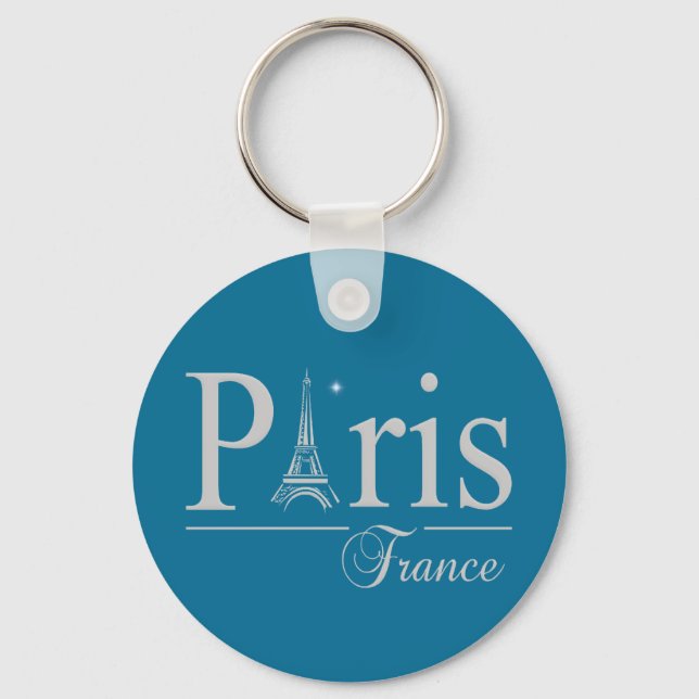 Paris France key chain (Front)