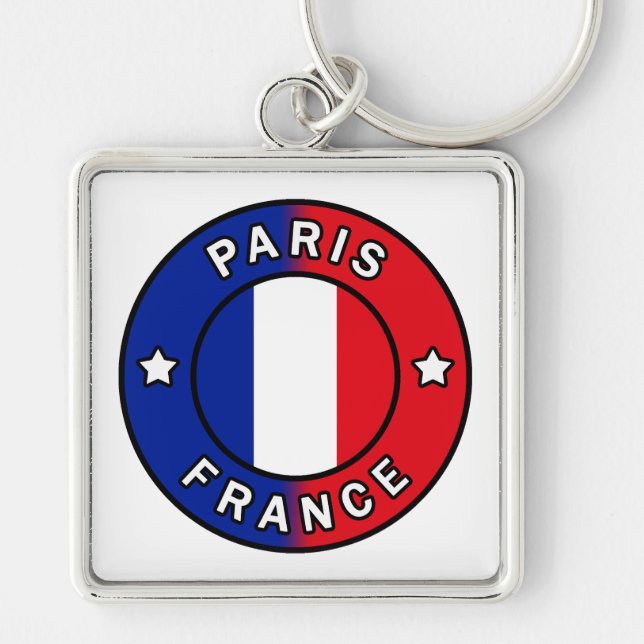 Paris France Key Ring (Front)