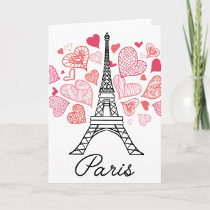 Paris, France Love Holiday Card