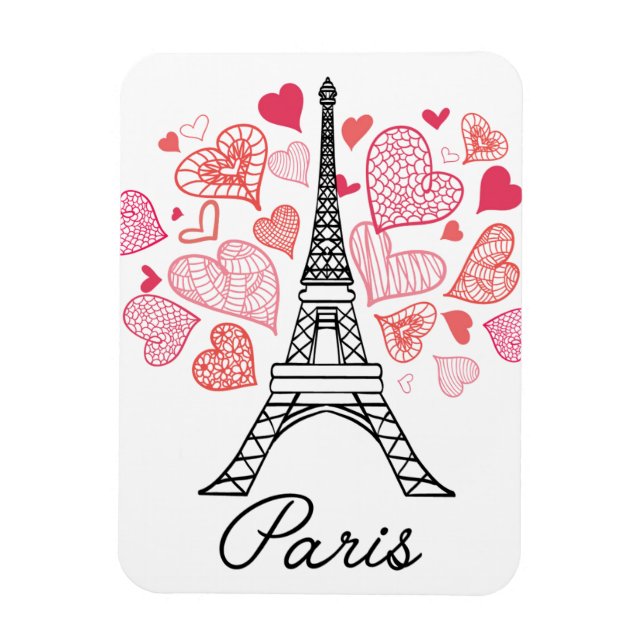 Paris, France Love Magnet (Vertical)